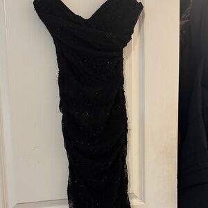 Dolce & Gabbana Black Strapless Dress